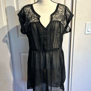 American Eagle Black Sheer Cover
